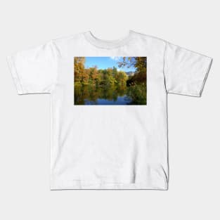 Reflections in the pond Kids T-Shirt